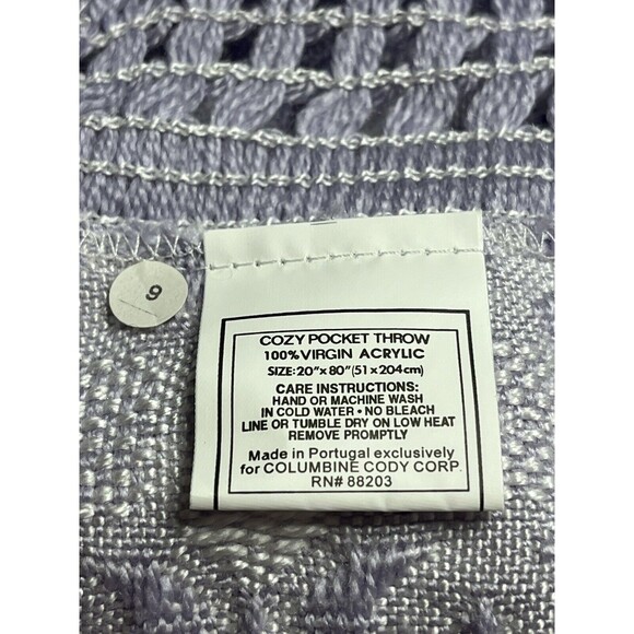 Columbine Cody Home Collection Cozy Pocket Shoulder Throw Shawl Lap Blanket - Picture 10 of 11